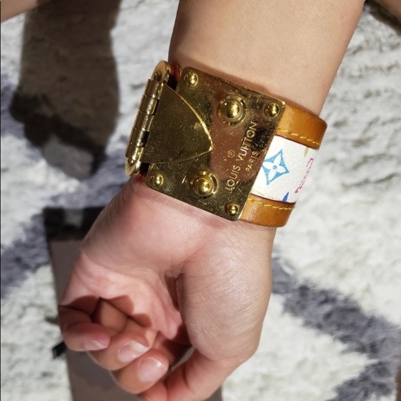 Authentic Louis Vuitton Multicolore Lock Bracelet - Picture 4 of 5